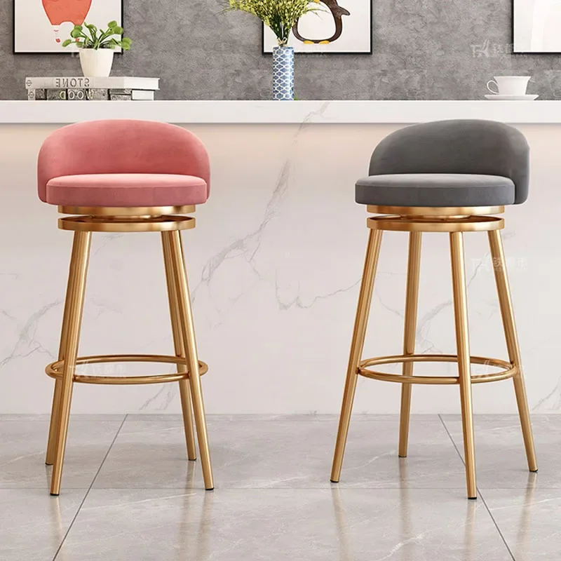Reguliuojamos modernios baro kėdės Vintažinis dizaineris Kėlimas Dinning Baro kėdės Nemokamas pristatymas Prabangūs sillas Para Comedo kambario baldai Nuotrauka 0