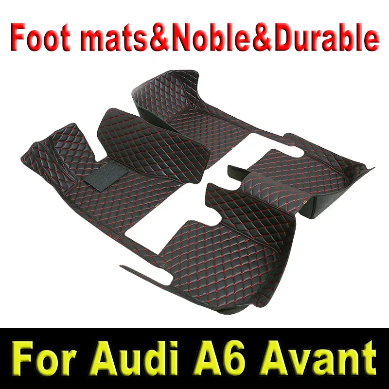Automobilių grindų kilimėliai Audi A6 C6 4F C7 4G Avant Wagon 2007 ~ 2018 Prabangus odinis kilimėlis Anti Dirt Pad patvarus kilimas Automobilių aksesuarai Nuotrauka 0