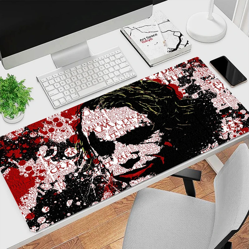 DC Joker Tapis De Souris nešiojamas kompiuteris Naujas HD Anime žaidimų klaviatūros kilimėlis Mousepad PC priedai Extend Game Spintelė Stalo kilimėlis XXL kilimas Nuotrauka 2