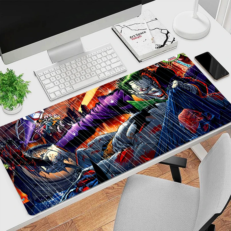 DC Joker Tapis De Souris nešiojamas kompiuteris Naujas HD Anime žaidimų klaviatūros kilimėlis Mousepad PC priedai Extend Game Spintelė Stalo kilimėlis XXL kilimas Nuotrauka 4