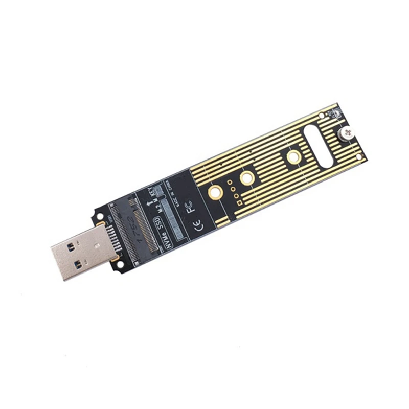 M.2 NVME SSD į USB 3.1 adapteris PCI-E į USB-A 3.0 keitiklio kortelė 10Gbps USB3.1 Gen 2 skirta M.2 NVME 2242 2260 2280 Nuotrauka 3