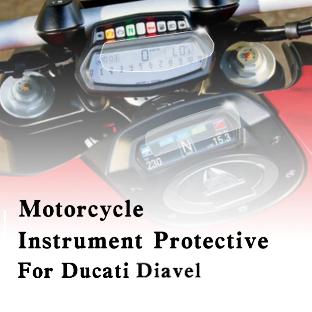 Ducati Diavel 2011-2017 motociklų priedai Spidometras Scratch Cluster ekrano apsauga plėvelės apsauga Nuotrauka 0