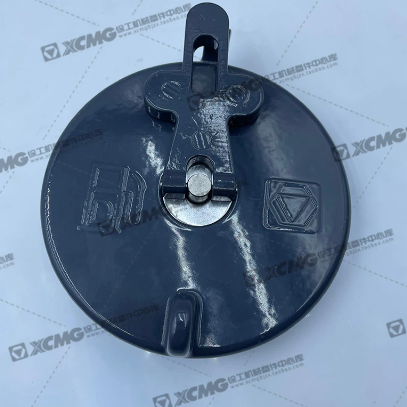 Degalų bako geležinis užrakto dangtelis. Xugong XCMG LW300F/500F/FV/HV/K krautuvo originalus dyzelinio bako dangtis Nuotrauka 1