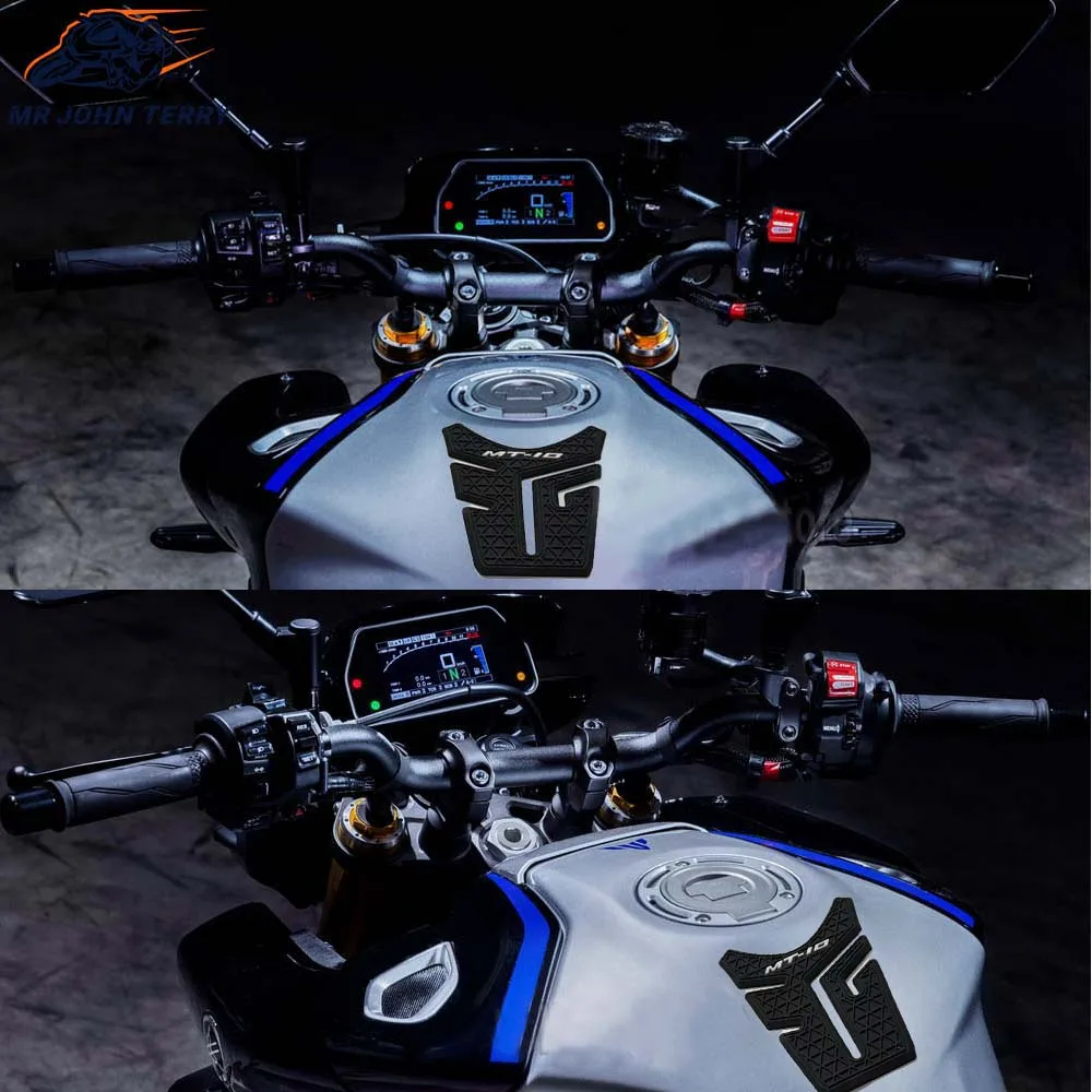 Naujas MT-10 šoninis degalų bako padas Bako trinkelės Apsauginiai lipdukai Kelio sukibimo traukos padas Yamaha MT10 MT 10 MT-10 2018-2021 2022 2023 Nuotrauka 1