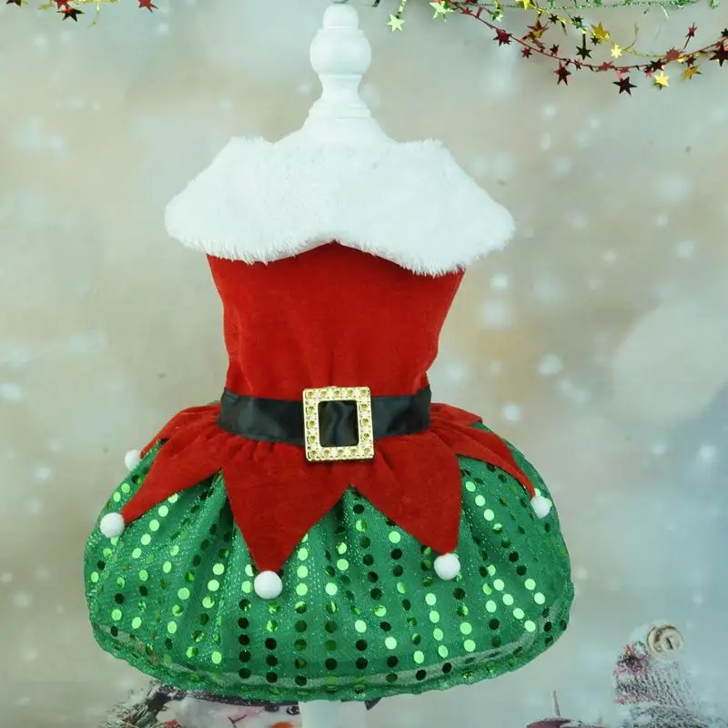 Kalėdiniai naminių gyvūnėlių kostiumai Tamprus Kalėdų senelio suknelė Augintinio audinys Daugiafunkcinis Įdomus Mažas šuo Kalėdiniai aksesuarai Šuo Nuotrauka 3