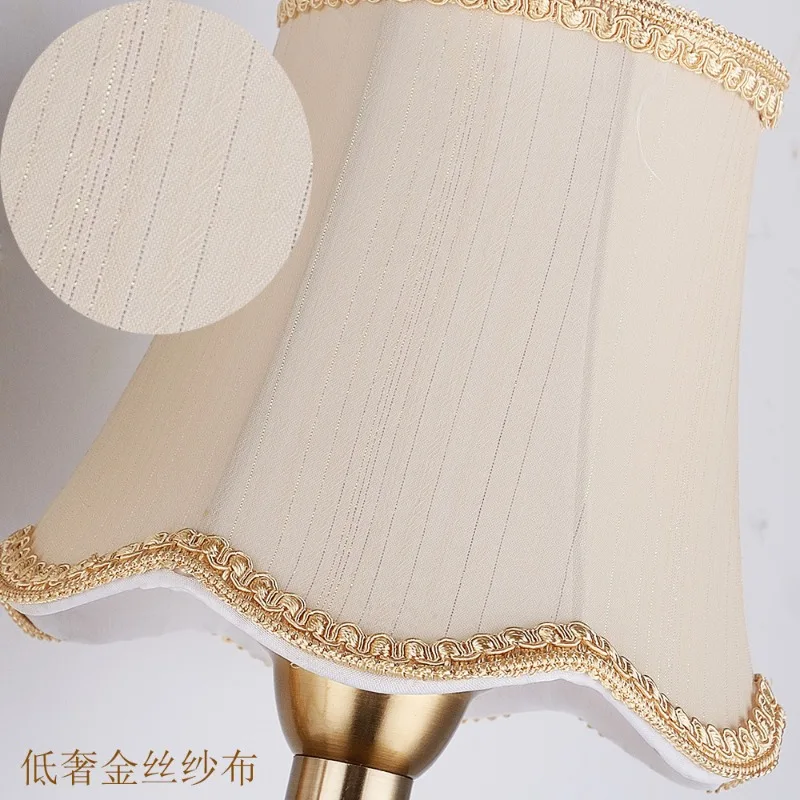 Europos šviesos Audinys Miegamojo lova Studijų lempa Vario lempos imitacija Fonas Siena Sofa Sieninis šviestuvas Nuotrauka 2