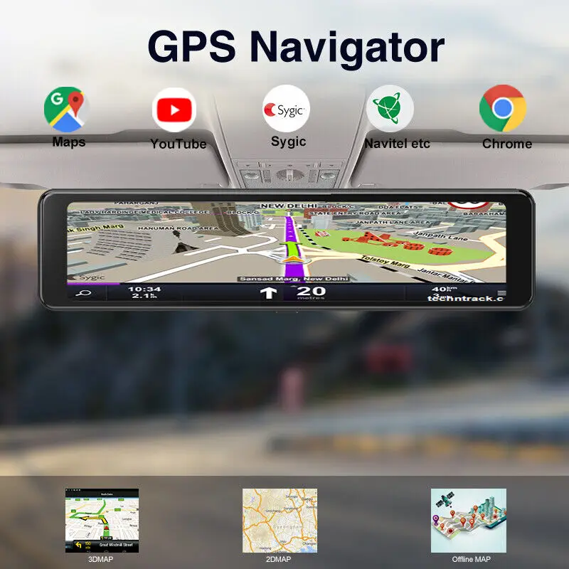 Binize 11.26 colių automobilio prietaisų skydelio įrašymo įrenginys Galinio vaizdo veidrodėlis Android 10.0 4G+64G Carplay Android Auto jutiklinis ekranas Nuotrauka 1