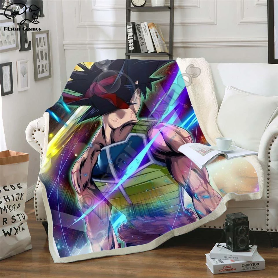 Anime 3D spausdinta šerpų antklodė Sofos antklodės užvalkalas Kelioninė patalynė Outlet Velvet Plush Fleece Blanket Bedspre style-19 Nuotrauka 5