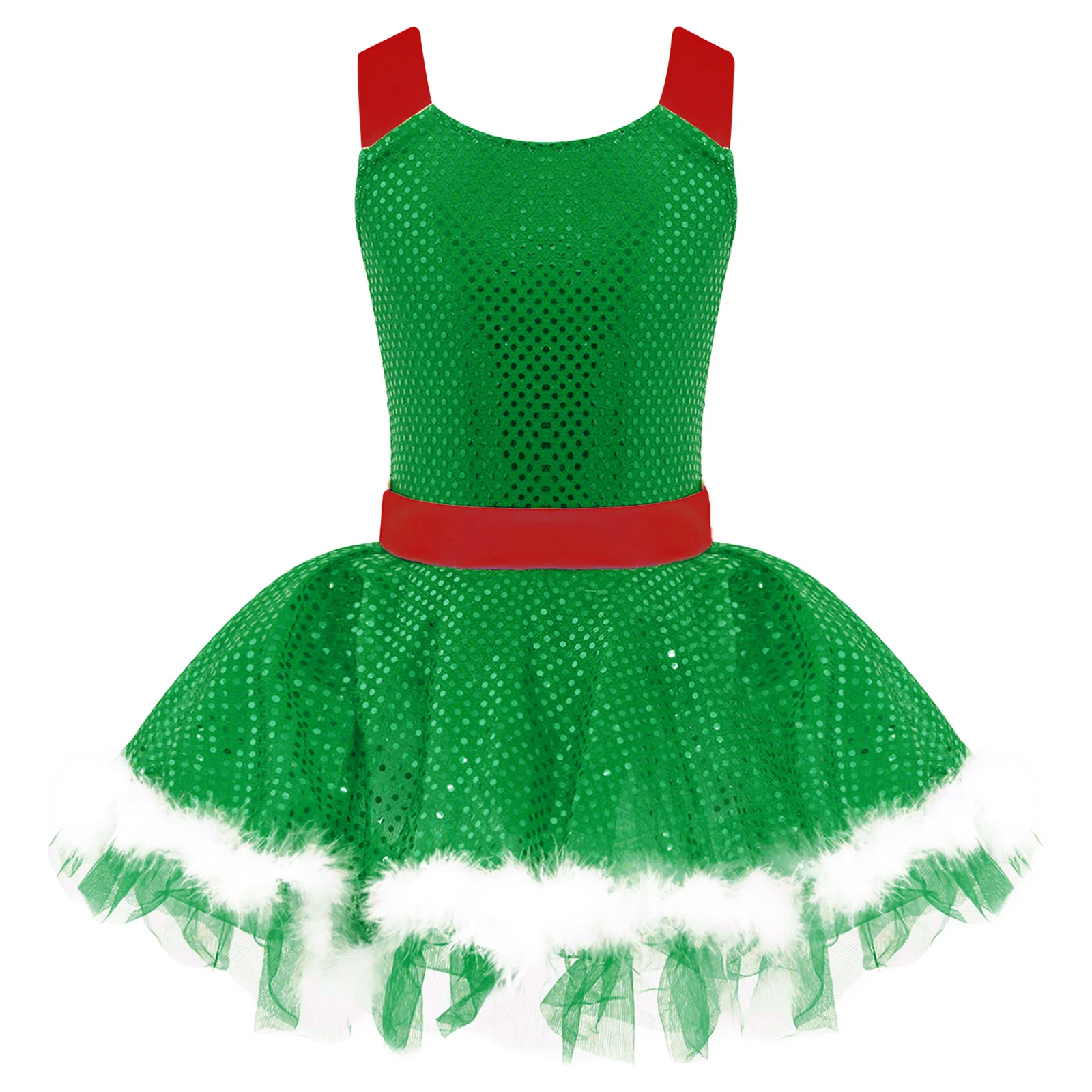 Vaikų mergaičių baletas Tutu Cami suknelė Lotynų šokių kostiumas Vaikai Kalėdų Cosplay gimtadienio vakarėlis Suknelė Dailusis čiuožimas ledu Leotardas Nuotrauka 4