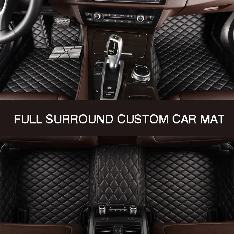 Full Surround Custom Leather Car Floor Kilim for Dacia Duster Logan Sandero Dokker Car Accessories Nuotrauka 1