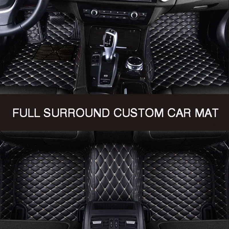 Full Surround Custom Leather Car Floor Kilim for Dacia Duster Logan Sandero Dokker Car Accessories Nuotrauka 2