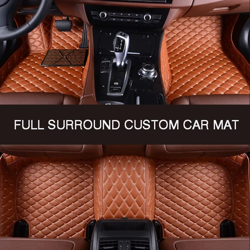 Full Surround Custom Leather Car Floor Kilim for Dacia Duster Logan Sandero Dokker Car Accessories Nuotrauka 3