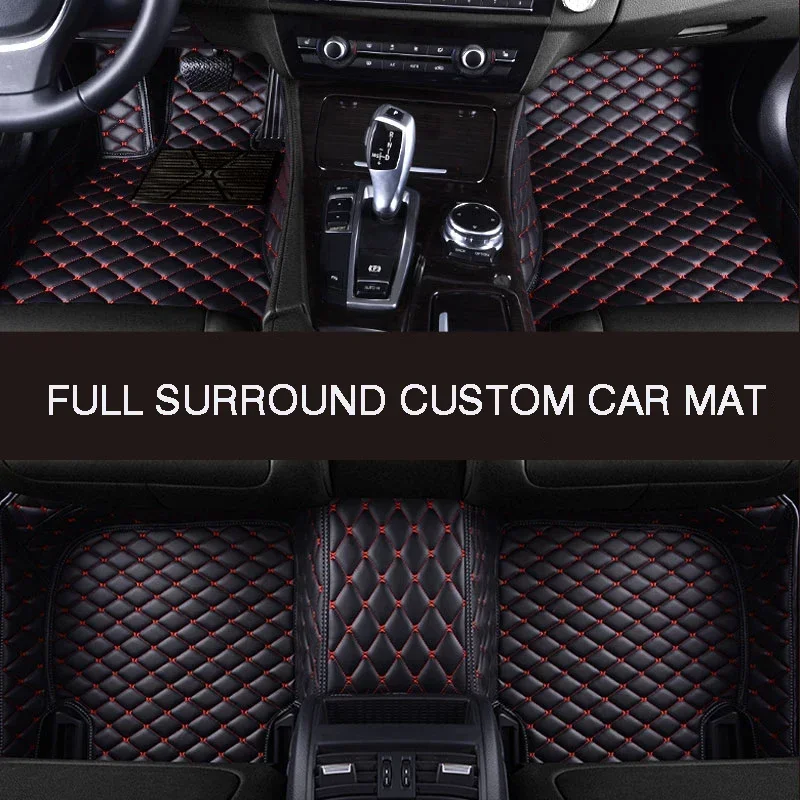 Full Surround Custom Leather Car Floor Kilim for Dacia Duster Logan Sandero Dokker Car Accessories Nuotrauka 4