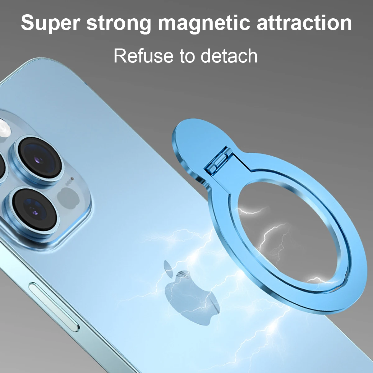 2.5MM Magsafe Itin plonas magnetinio žiedo stovas Mobiliojo telefono laikiklio stovas Metalinis magnetas Žiedo sagties laikiklis, skirtas iPhone 15 14 Nuotrauka 2