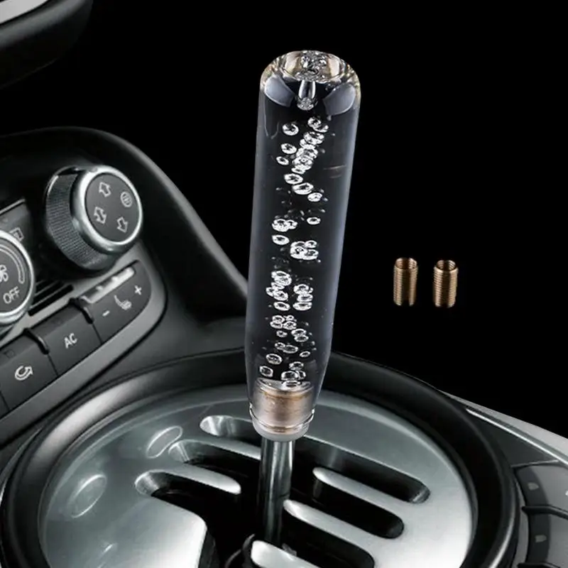 Automobilio LED poslinkio rankenėlės dangtelis Automobilio krištolo skaidrumo burbulų pavarų perjungiklis Transporto priemonės daugiaspalvis salono modifikavimo priedas Nuotrauka 2