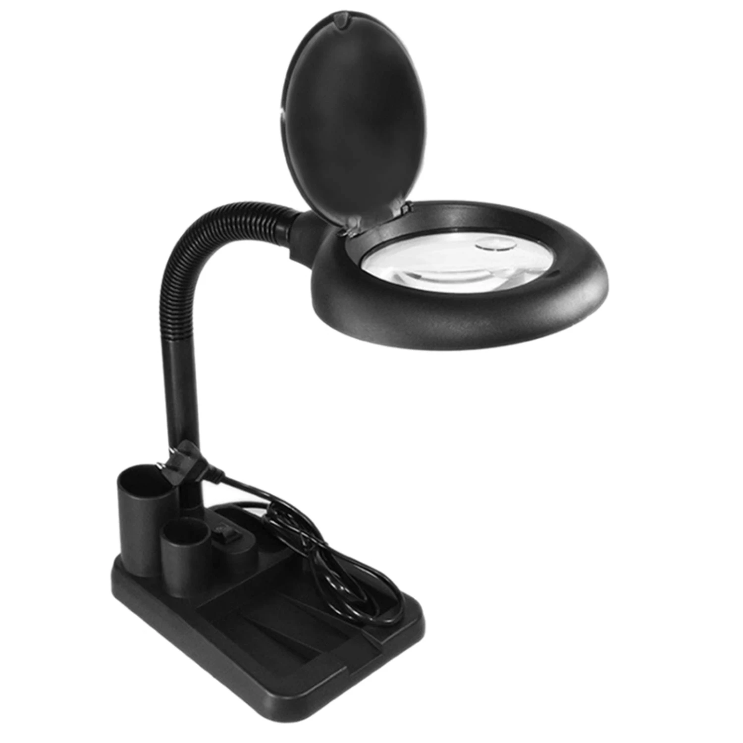 LED didinamoji lempa 5X 10X didintuvas su šviesa stalas ir stalinė lempa grindų stovas reguliuojamas didinamasis stiklas Nuotrauka 0