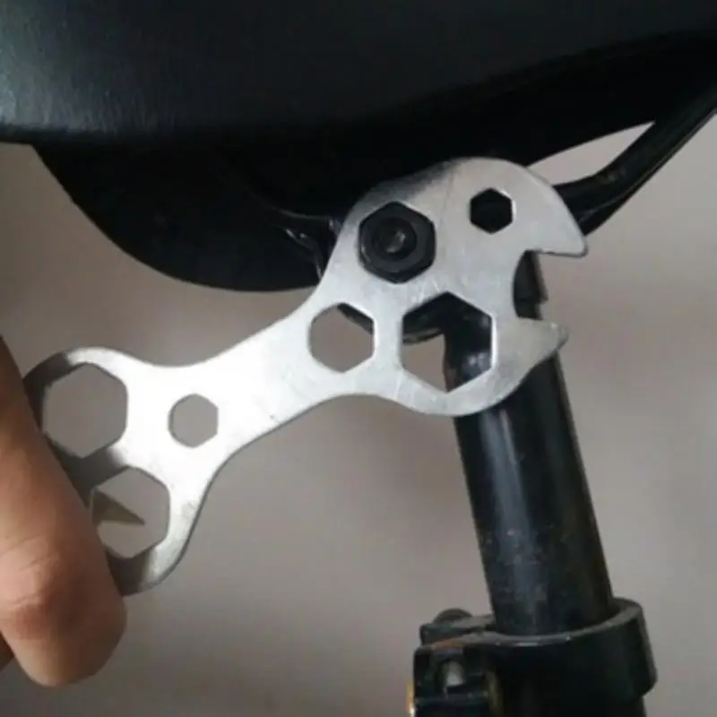 1 ~ 5PCS Kelių dydžių veržliaraktisGalvanizuoto plieno remonto veržliarakčio dviračių įrankiai, skirti 8-17 mm vidinės skylės kalnų dviračių prieigoms Nuotrauka 1