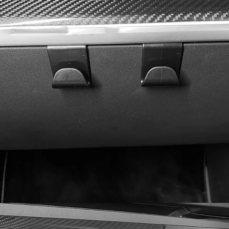 Automobilio priekinių pirštinių dėžutės kablio laikiklis Anti Swinging ABS pakabukų laikymo kabantys priedai, skirti Tesla Model 3 Y 2021 Nuotrauka 5