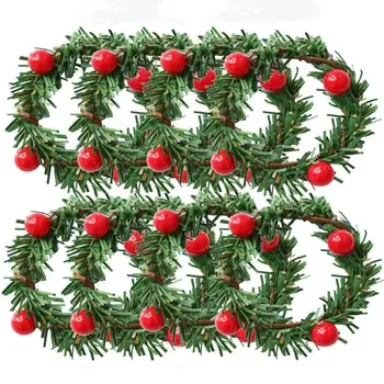 PVC metaliniai servetėlių žiedai Priedai Apvalus žalias raudonas stalo indų servetėlių laikiklis Žiedas Kalėdos
