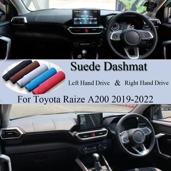 skirta Toyota Raize Daihatsu Rocky A200 2019-2022 Zomšos odos dashmat Dashmat kilimėlio dangtelio dangtelio prietaisų skydelio kilimėlis Kilimas Automobilio aksesuaras