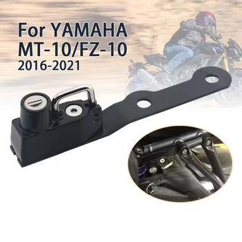 skirta Yamaha MT-10 FZ-10 FZ10 MT10 MT 10 2016-2021 Motociklų šalmo užrakto laikiklis Kablys Apsauga nuo vagysčių su 2 raktų užraktu