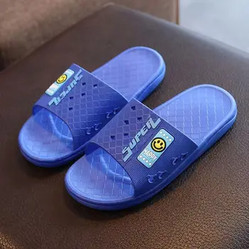 Summer Man's One Word Casual Slippers Soft Bottom Non Slip Was Resistant Odor Home Casual Slippers Bathroom Shoepers