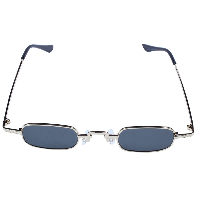 8X Retro Punk akiniai, skaidrūs kvadratiniai akiniai nuo saulės, moteriški retro akiniai nuo saulės, vyrai, metalinis rėmelis-juodas, pilkas ir auksinis Nuotrauka 4
